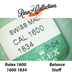 NEW Nuovo Blister Rolex 1600 1834 Axle Balance Asse Bilanciere Staff