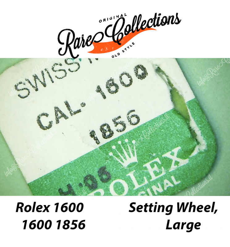 NEW Nuovo Blister Rolex 1600 1856 Setting Wheel Large, Ruota regolazione NEW Nuovo Blister Rolex 1600 1856 Setting Wheel Large, Ruota regolazione