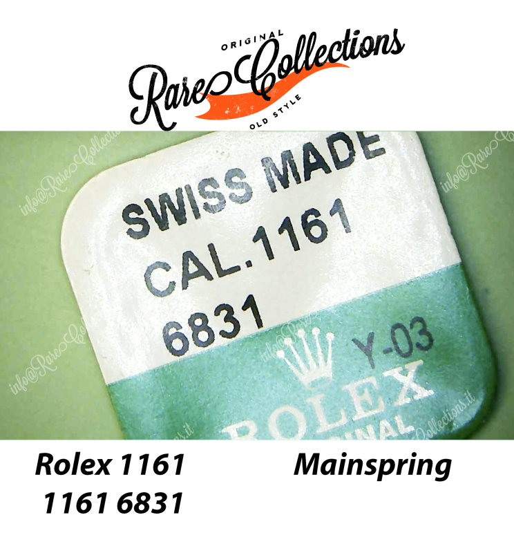 NEW Nuovo Rolex 1161 6831 Mainspring Molla Ricambio