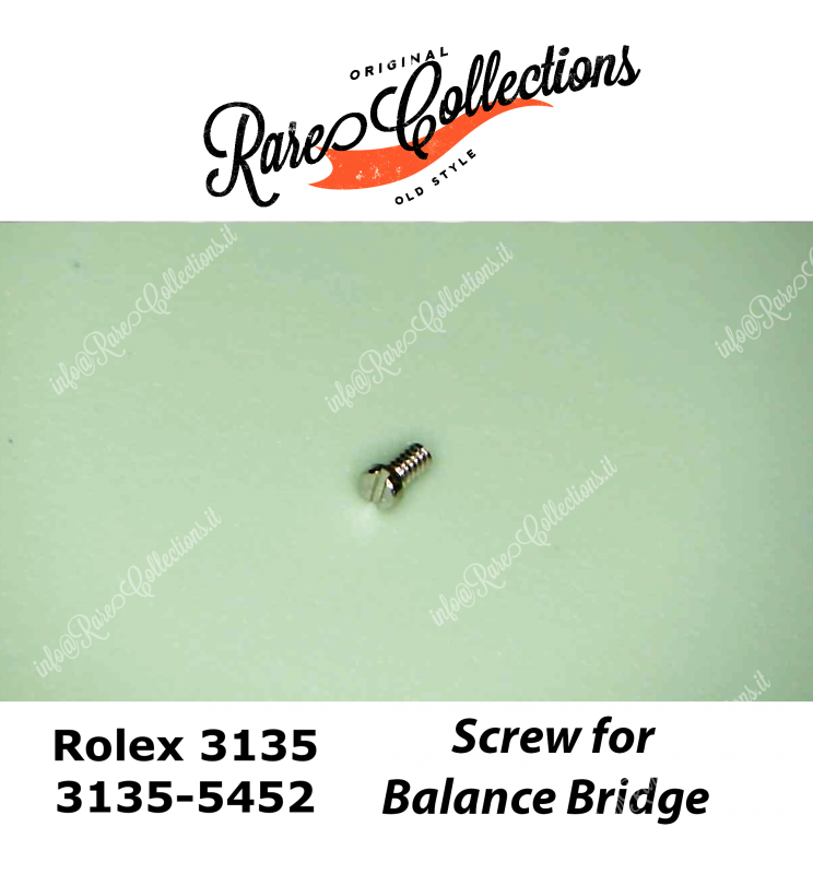 NEW Nuovo Rolex 3135-5452 Screw Vite Bilanciere Balance NEW Nuovo Rolex 3135-5452 Screw Vite Bilanciere Balance