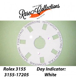 USED Usato Rolex 3155-17205 Disco data Disk Germany DayDate Bianco White