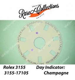 USED Usato Rolex Disco data Disk 3155-17105 Germany DayDate Champagne