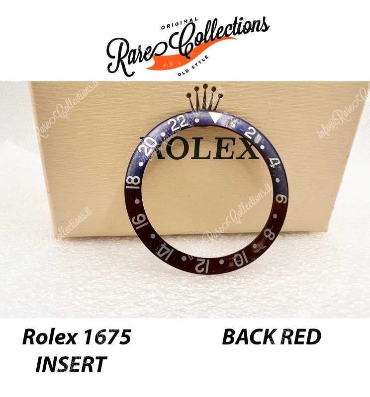 USED Usato Rolex Insert Inserto Rolex 1675 GMT-Master Rare Rosso Blu retro ROSSO USED Usato Rolex Insert Inserto Rolex 1675 GMT-Master Rare Rosso Blu retro ROSSO