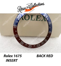 USED Usato Rolex Insert Inserto Rolex 1675 GMT-Master Rare Rosso Blu retro ROSSO
