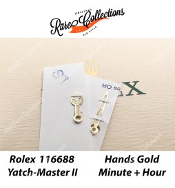 NEW Nuovo Rolex Hands Yatch Master II 116688 Lancette Gold Oro