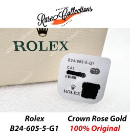 NEW Nuovo Crown Rolex B24-605-5-G1 Rose Gold Datejust Corona Blister