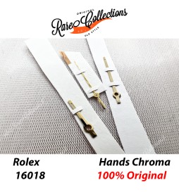 NEW Nuovo Rolex Hands 16018 DateJust Lancette Chromalight Gold