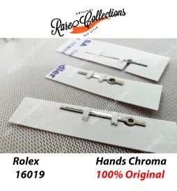 NEW Nuovo Rolex Hands 16019 DateJust Lancette Chromalight Oro Bianco
