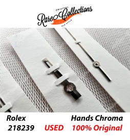 NEW Nuovo Rolex Hands 218239 DayDate Lancette Chromalight