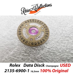 USED Usato Rolex Disco data Disk 2135-6900-1 Champagne