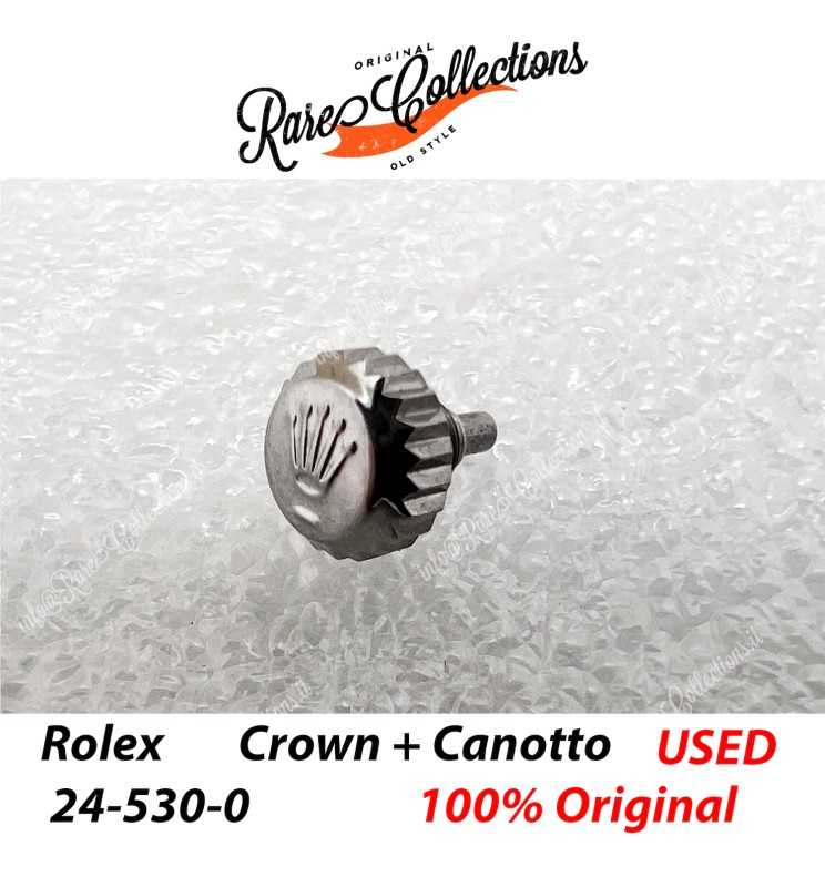 USED Usato Rolex Crown and Tube Corona e Canotto 24-530-0 USED Usato Rolex Crown and Tube Corona e Canotto 24-530-0