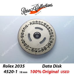 USED Data Indicator Rolex 2035 4520-1 18mm Datario Usato .41