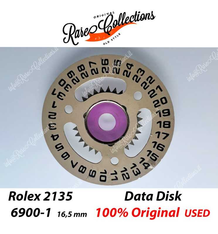 USED Usato Rolex Disco data Disk 2135-6900-1 Champagne .47 USED Usato Rolex Disco data Disk 2135-6900-1 Champagne .47