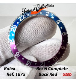 USED Usato Bezel Insert COMPATIBILE per Rolex 1675 Blue Red Rosso Inserto .3
