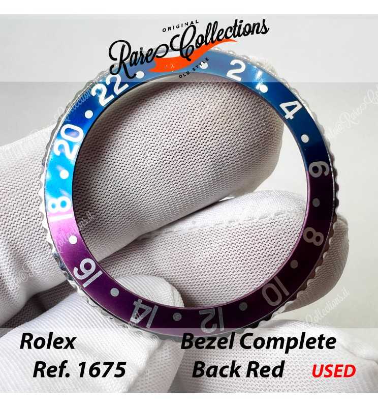 USED Usato Bezel Insert COMPATIBILE per Rolex 1675 Blue Red Rosso Inserto .3 USED Usato Bezel Insert COMPATIBILE per Rolex 1675 Blue Red Rosso Inserto .3