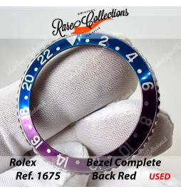 USED Usato Bezel Insert COMPATIBILE per Rolex 1675 Blue Red Rosso Inserto .3