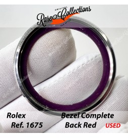 USED Usato Bezel Insert COMPATIBILE per Rolex 1675 Blue Red Rosso Inserto .3