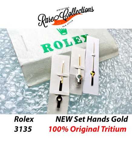 NEW Hands Set Rolex 3135 18238 16238 Tritium Oro Gold DateJust .104