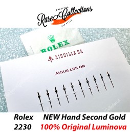 NEW X1 Lancetta SECONDI Rolex 2235 79178 No Lume Oro Gold DateJust .107