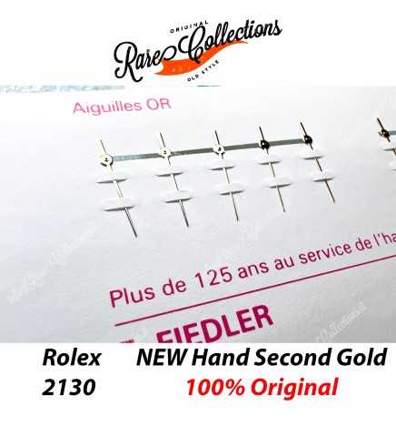 NEW X1 Lancetta SECONDI Rolex 2135 69173 69174 69178 No Lume Oro Gold DateJust .107