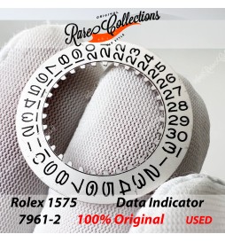USED Usato Rolex Disco data Disk 1575 7961-2 Silver 1675 GMT .40