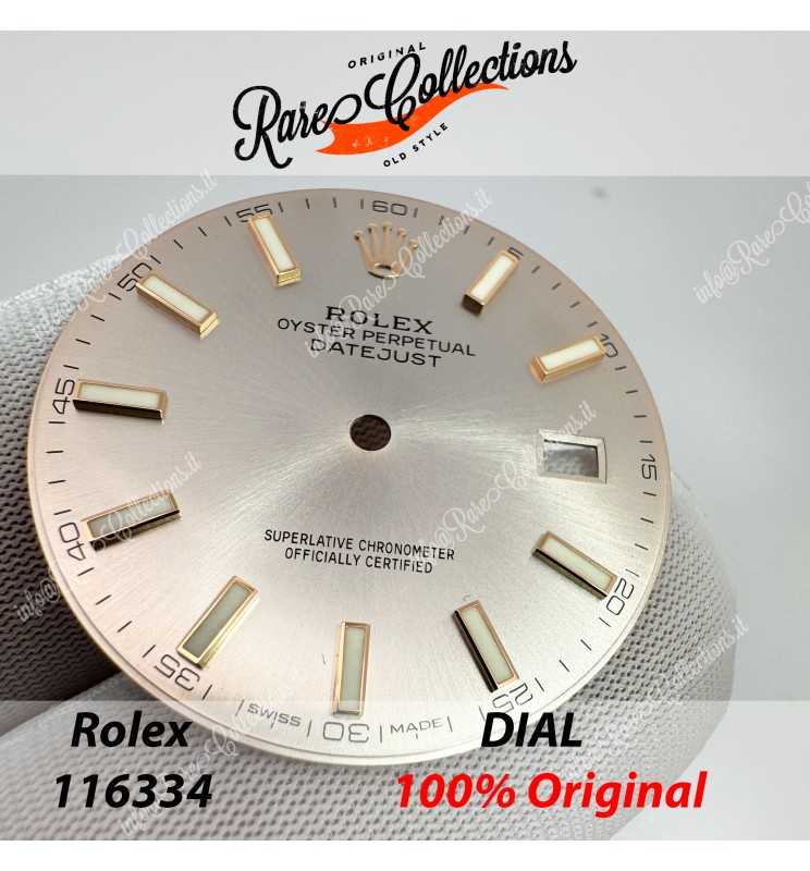 USED Usato Rolex Dial 116330 116334 3136 Silver Luminova DateJust 0062