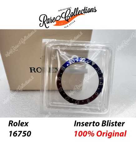NEW Nuovo BEZEL Insert Rolex 16750 Blister GMT Master Pepsi