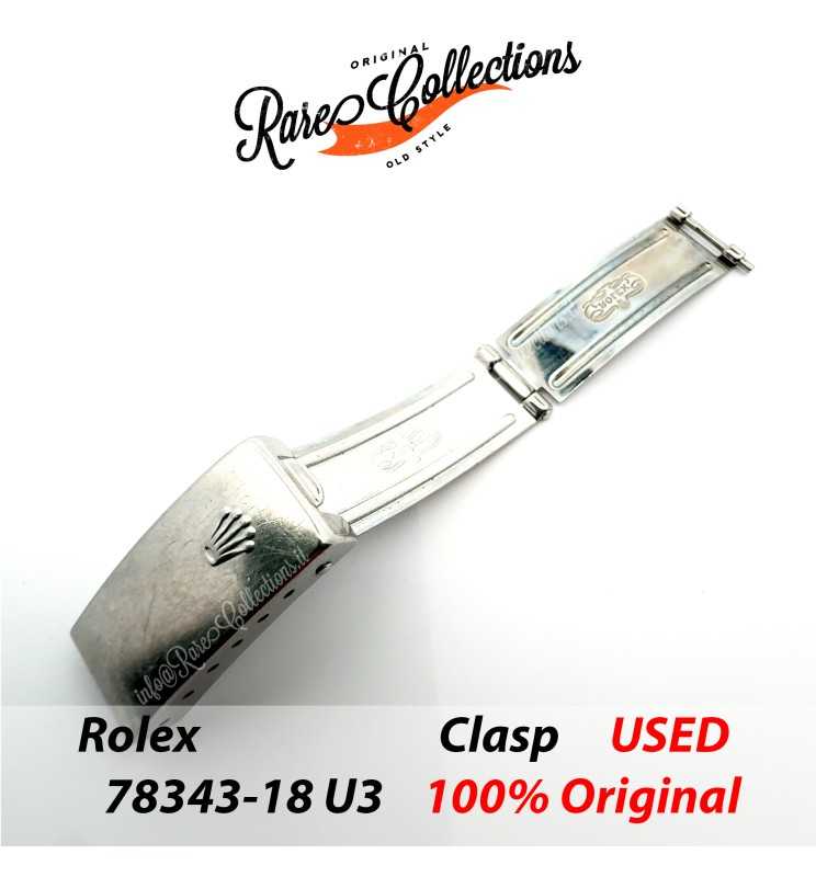 USED Usato Clasp Rolex 78343-18 U3 20mm Bracelet Fibbia USED Usato Clasp Rolex 78343-18 U3 20mm Bracelet Fibbia
