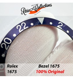 USED Usato Bezel Insert Rolex 1675 Retro Blu Grazie Inserto .0005