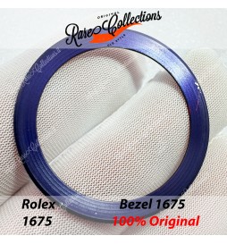 USED Usato Bezel Insert Rolex 1675 Retro Blu Grazie Inserto .0005