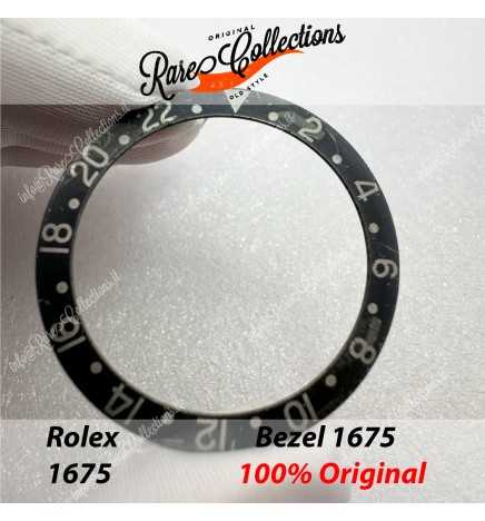 USED Usato Bezel Insert Rolex 1675 Black Ghost Inserto .0006