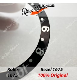 USED Usato Bezel Insert Rolex 1675  Black White Mega Inserto .0010