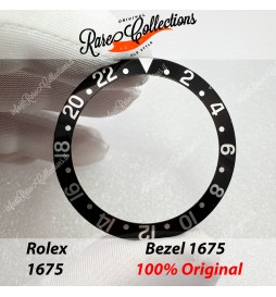 USED Usato Bezel Insert Rolex 1675  Black White Mega Inserto .0010