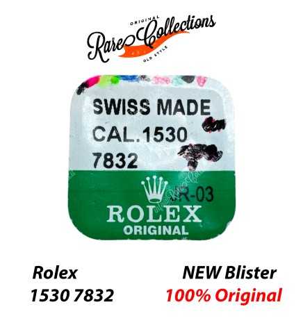 NEW Nuovo Blister Rolex 1530 7832 Jewel for third Wheel-Upper Pietra Ruota Mediana Sopra
