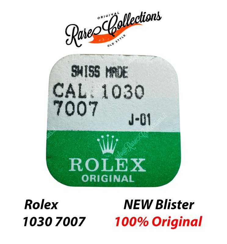 NEW Nuovo Blister Rolex 1030 7007 Screw sole for selfwinding mechanism